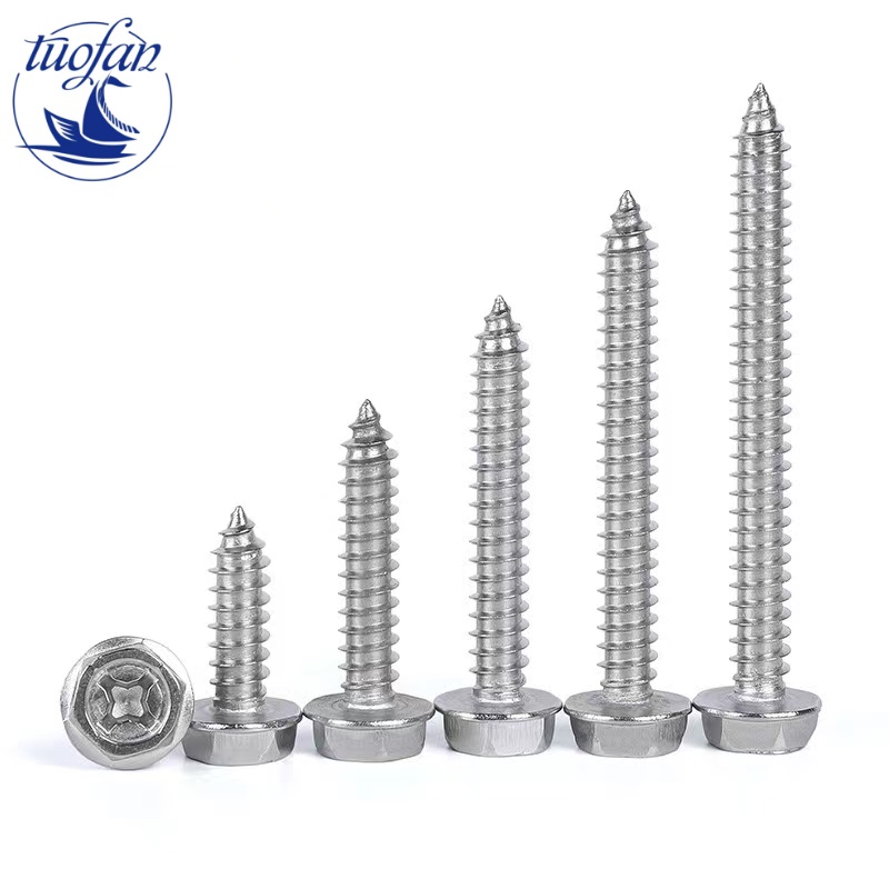 Stainless Steel Hexagon Washer Head Self Tapping Screw