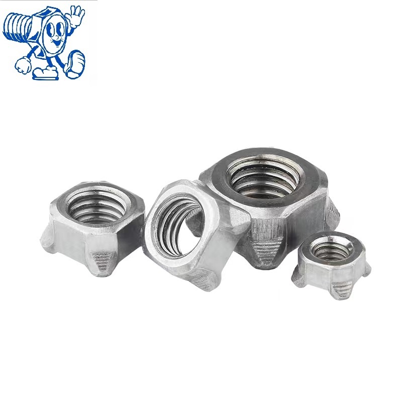 Square welding nut