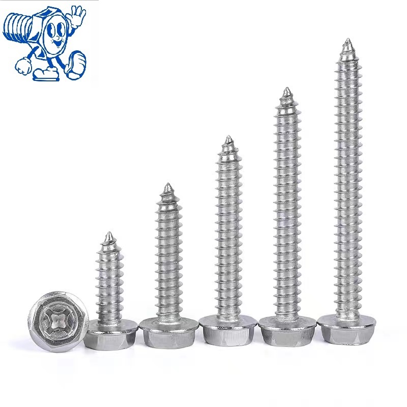 Stainless Steel Hexagon Washer Head Self Tapping Screw